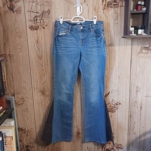 Upcycled Refashioned Old Navy Original Boot Cut To Flare Jeans